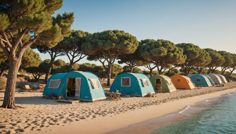 Enjoy unique camping experiences at seaside campsites in south of France